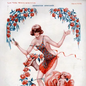 1920s, France, La Vie Parisienne, Magazine Plate