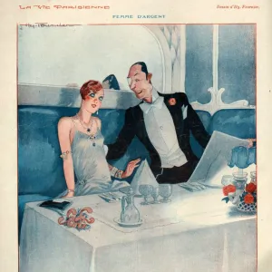 1920s, France, La Vie Parisienne, Magazine Plate