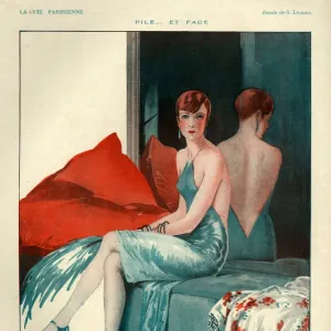 1920s, France, La Vie Parisienne, Magazine Plate