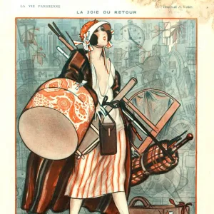 1920s, France, La Vie Parisienne, Magazine Plate