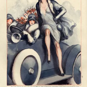 1920s, France, La Vie Parisienne, Magazine Plate