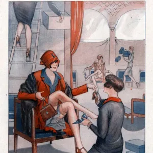 1920s, France, La Vie Parisienne, Magazine Plate