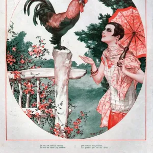 1920s, France, La Vie Parisienne, Magazine Plate