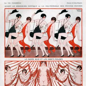 1920s, France, La Vie Parisienne, Magazine Plate