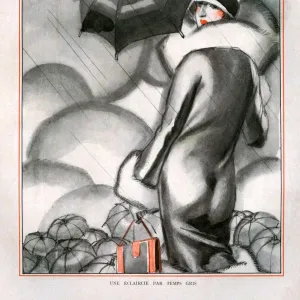 1920s, France, La Vie Parisienne, Magazine Plate