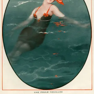 1920s France La Vie Parisienne Magazine Plate