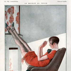 1920s France La Vie Parisienne Magazine Plate