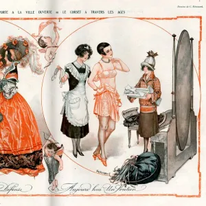 1920s France La Vie Parisienne Magazine Plate