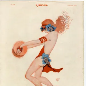 1920s France Le Sourire Magazine Plate