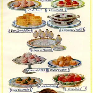 1920s UK Food Magazine Plate