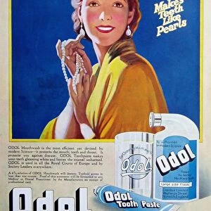 1920s, UK, Odol, Magazine Advert