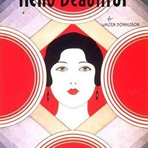 1920s USA art deco sheet music hello beautiful