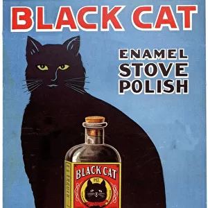1920s USA cats black cat enamel stove polish products