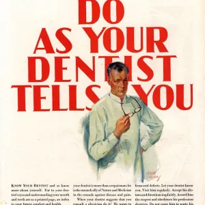 1920s USA dentists lavoris do as your dentist tells you