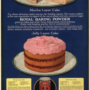 1920s USA royal cakes desserts baking powder