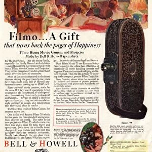 1928 1920s USA cameras cine bell and howell