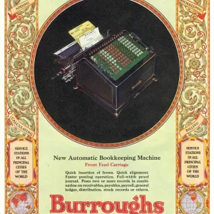 1929 1920s USA equipment burroughs adding machines accountants