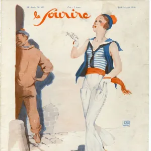 1930s France Le Sourire Magazine Cover