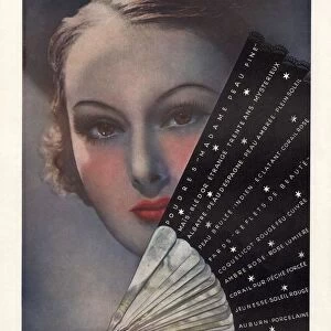 1936 1930s USA caron le grande beaute fans womens