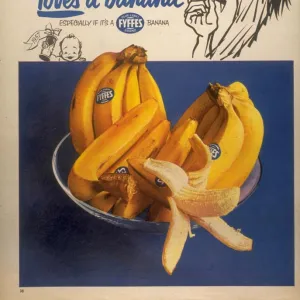 1950s UK fyffes bananas fruit