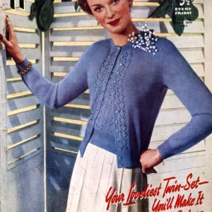 1950s UK Home Chat Magazine Cover