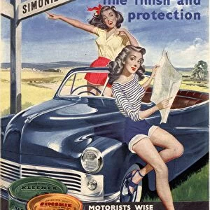 1950s UK simoniz cars wax polish sex objects sexism discrimination