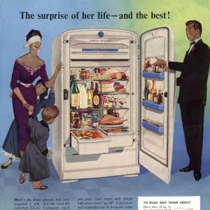 1955 1950s UK english electric fridges housewife housewives appliances refridgerators