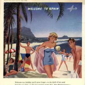 1958 1950s UK holidays spain holidays costa del sol destinations