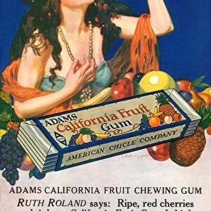 Adams California Fruit Gum 1910s USA chewing gum sweets