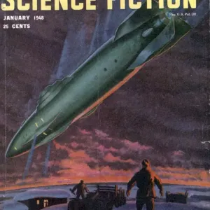 Astounding 1940s USA Space Ship Print