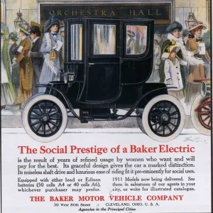 Baker Electric Cars 1910s USA