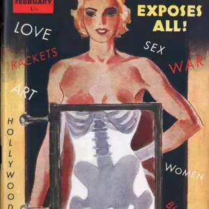 Ballyhoo 1930s USA glamour x-rays pin-ups magazines mens