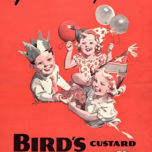 Birds 1930s UK custard birthdays party