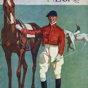 Blanco y Negro 1920s Spain horses racing riding jockeys cc