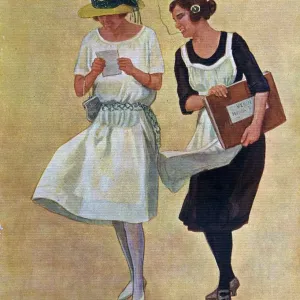 Blanco y Negro 1922 1920s Spain cc magazines maids servants reading letters love