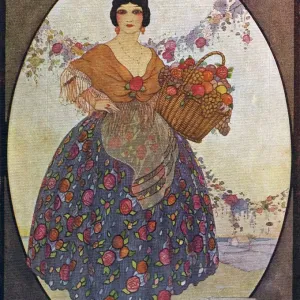 Blanco y Negro 1929 1920s Spain cc fruit dresses womens baskets magazines