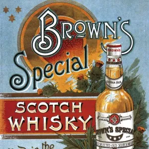 Browns Special Whisky 1890s UK whisky alcohol whiskey advert Browns Scotch Scottish