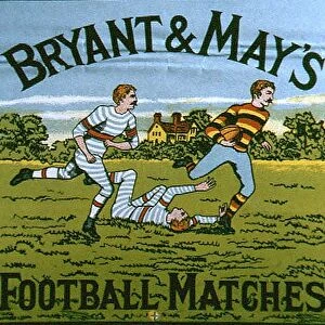 Bryant and Mays 1900s UK football matches mays matchbox covers