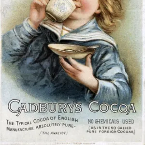 Cadburys 1890s UK cocoa drinking chocolate