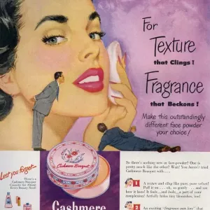 1950s USA Cashmere Bouquet Face Powder Print 1950s USA Cashmere Bouquet Face Powder Print