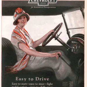 Chevrolet 1920s USA women woman drivers driving cars