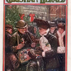 Christian Herald 1904 1900s USA shopping street-sellers magazines