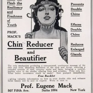 Curves of Youth 1890s UK humour inventions chin reducer skin care antiageing ageing