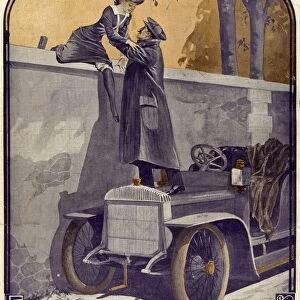 Daimler 1912 1910s France Georges Leonnec cars eloping