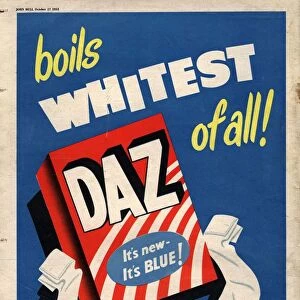 Daz 1950s UK washing powder products detergent