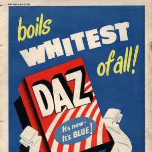 Daz 1950s UK washing powder products detergent