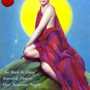 Dream World 1928 1920s USA dresses womens moon magazines portraits