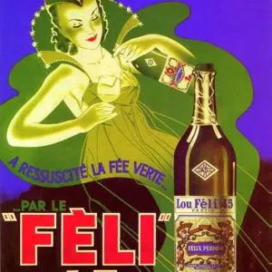 Felix Pernod 1930s France rklf Absinthe alcohol itnt