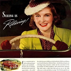Fisher 1930s USA mcitnt women woman drivers driving cars