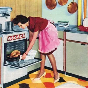 GEC 1960 1960s UK housewives housewife cooking ovens kitchens homemakers women woman GEC 1960 1960s UK housewives housewife cooking ovens kitchens homemakers women woman